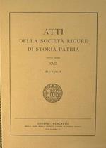 Atti della Società Ligure di Storia Patria. NUOVA SERIE XVII (XCI) Fasc.II