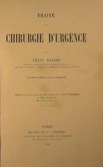 Traité de chirurgie d'urgence