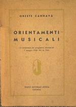 Orientamenti musicali