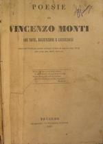 Poesie di Vincenzo Monti con note, aggiunzioni e correzioni