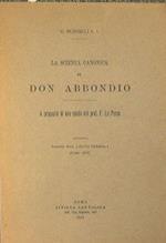 La Scienza Canonica di Don Abbondio