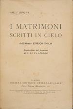 I matrimoni scritti in cielo. Agli sposi