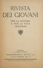 Rivista dei giovani. 15 Settembre 1932. Per la cultura e la vita cristiana