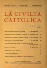 La civiltà cattolica. 1953. Vol. III Quaderni 2473, 2474, 2476, 2477, 2478. Vol. IV Quaderni 2479, 2480, 2481, 2483, 2484