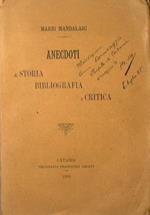 Anecdoti di storia, bibliografia e critica