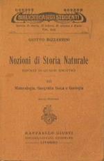 Nozioni di storia naturale esposte in quadri sinottici. Mineralogia, geografia fisica e geologia