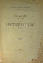Relazione per l'anno 1884-85 alla deputazione provinciale dell'archiviario F-P. Bertucci