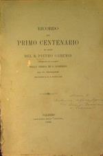 Ricordo del primo centenario in onore del B.Pietro Geremia. Celebrato in Palermo nella chiesa di S.Domenico dai PP. Predicatori nei giorni 19,20,21 Giugno 1885