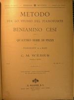 Metodo per lo studio del pianoforte. Quattro serie di pezzi per pianoforte a 4 mani di C.M.Weber