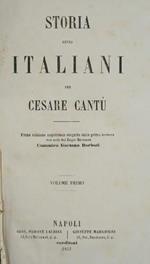Storia degli italiani. Vol. I