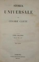 Storia Universale di Cesare Cantù. Vol. II. Vol. II: Epoche III e IV