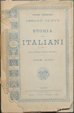 Storia degli italiani. Vol. V