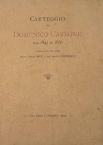 Carteggio di Domenico Carbone dal 1845 al 1850