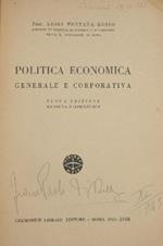 Politica economica - Generale e corporativa