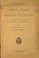 Piccola storia del popolo italiano (vol III). ad uso delle scuole ginnasiali