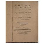 Poema supra di lu vinu si sia utili o dannusu a li viventi cantatu ntra l'Accademia di li Etnei pri lu Carnuvali di l'annu 1789. Da Giuseppi Leonardi Sicritariu di la stissa Accademia