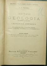 Trattato di geologia. Con speciale riguardo alla geologia d'Italia