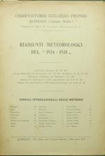 Riassunti meteorologici del 1934-1935