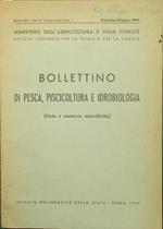 Bollettino di pesca, piscicoltura e idrobiologia. Note e memorie scientifiche