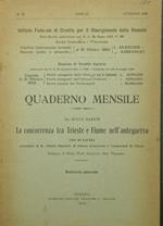 La concorrenza tra Trieste e Fiume nell'anteguerra. Tesi di laurea. Notiziario generale