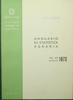 Annuario di statistica agraria. Vol. XX. Edizione 1973