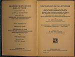 Einfuhrung in das Studium der indogermanischen Sprachwissenschaft, kit besonderer Berucksichtigung der klassischen und germanischen Sprachen