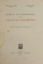 Rassegna di Giurisprudenza sulla legge sul fallimento. Appendice di aggiornamento al 30 giugno 1957