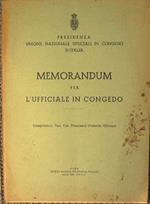 Memorandum per l'ufficiale in congedo