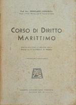Corso di diritto marittimo. Tenuto nell'anno accademico 1928-29 presso la R. Università di Messina