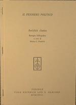 Il pensiero politico. Antichità classica