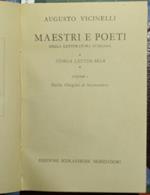 Maestri e poeti della letteratura italiana. Vol. I. Storia letteraria. Dalle origini al Settecento