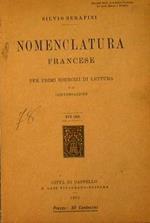 Nomenclatura Francese per primi esercizi di lettura e di conversazione