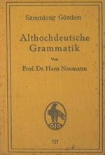 Althochdeutsche Grammatik