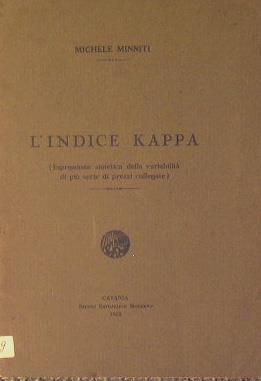 L indice Kappa. Espressione sintetica della variabilit di pi