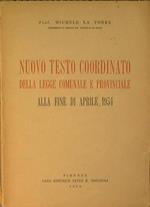 Nuovo testo coordinato della legge comunale e provinciale alla fine di Aprile 1954