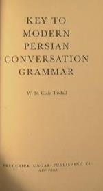 Key to modern persian conversation grammar