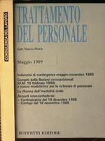 Trattamento del personale Indennità di contingenza maggio. novembre 1989. Compiti delle sezioni circoscrizionali e nuova modulistica per le richieste di personale. La riforma dell'invalidità civile ecc