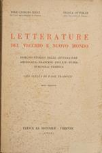 Letterature del vecchio e nuovo mondo. Disegno storico delle letterature americana, francese, inglese, russa, spagnola, tedesca