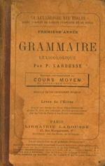 Grammaire. Lexicologique