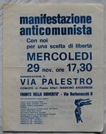 Manifestazione Anticomunista. Con Noi Per Una Scelta Di Liberta'