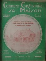 Comment Construire Sa Maison. Magazine Mensuel De L'Habitation. Janvier 1930 N. 60