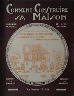 Comment Construire Sa Maison. Magazine Mensuel De L'Habitation. Mars 1930 N. 62