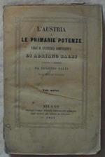 L' Austria E Le Primarie Potenze Saggi Di Statistica Comparativa