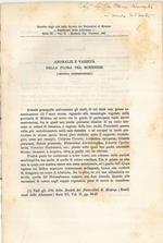 Anomalie e varietà nella flora del modenese (seconda contribuzione) Estratto dagli Atti della Società dei Naturalisti di Modena. Copia autografata