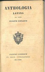 Anthologia latina ad usum regiarum scholarum