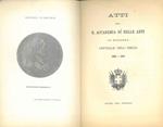 Atti della R. Accademia di Belle arti di Bologna centrale dell'Emilia. 1866 - 1867