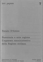 Burocrazia e ente regione. L'apparato amministrativo della Regione siciliana