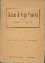 Collana di saggi verdiani nel I° cinquantenario della morte di Giuseppe Verdi. Copia autografata