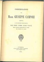 Commemorazione del March. Giuseppe Campori letta li 8 dicembre 1887 ... nella solenne distribuzione dei premi del collegio S. Carlo