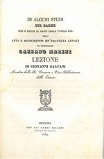 Di alcuni studi sul carme che si legge al basso della tavola XLI degli atti e monumenti de' fratelli Arvali di monsignor Gaetano Marini